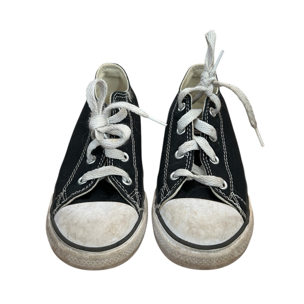 Converse Black and White Canvas Sneakers girls